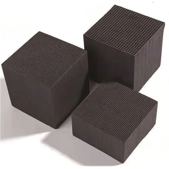Honeycomb activated carbon block product photo — SFW series for low pressure drop gas treatment