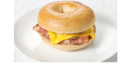 Cheesy Bacon Bagel Sandwich