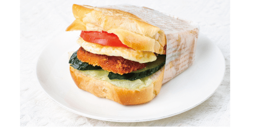 Crispy Shrimp Patty & Veggie Sandwich