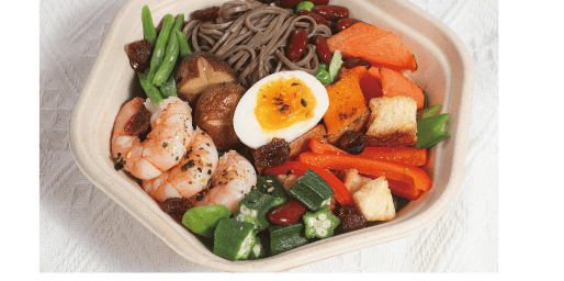 Grilled Shrimp & Buckwheat Noodle Bowl