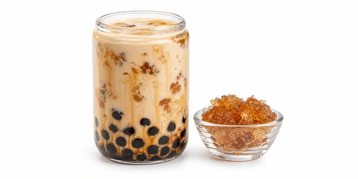 Peach Gum Brown Sugar Milk Tea