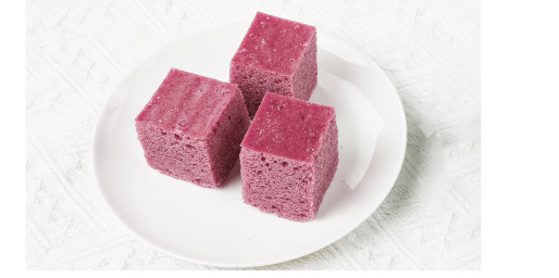 Purple Sweet Potato Steamed Cake