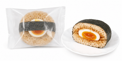 Savory Soft-Boiled Egg Rice Ball